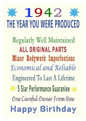 1942 The Year You Were Produced