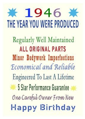 1946 The Year You Were Produced