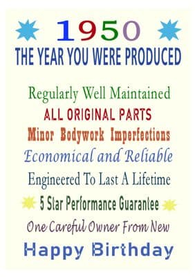 1950 The Year You Were Produced