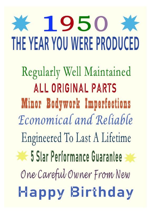 1950 The Year You Were Produced