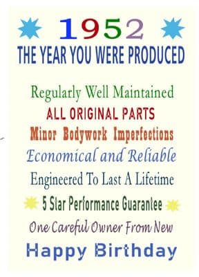 1952 The Year You Were Produced