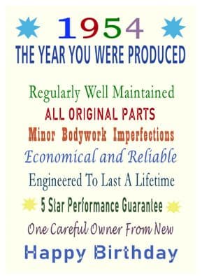 1954 The Year You Were Produced