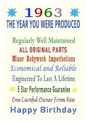 1963 The Year You Were Produced