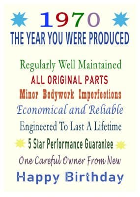 1970 The Year You Were Produced