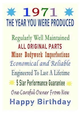 1971 The Year You Were Produced