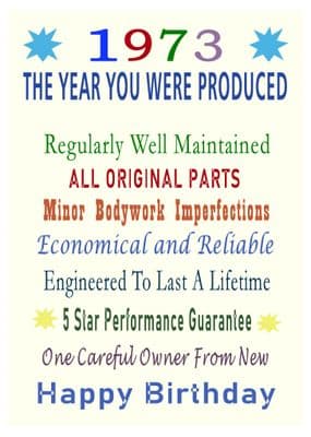 1973 The Year You Were Produced