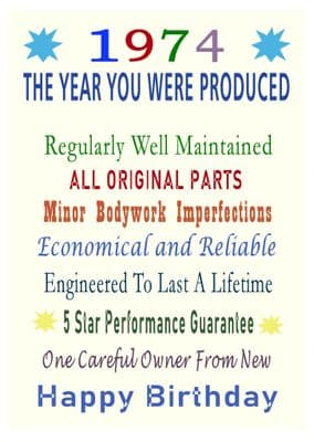 1974 The Year You Were Produced