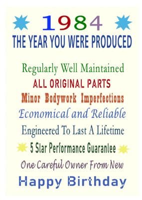 1984 The Year You Were Produced