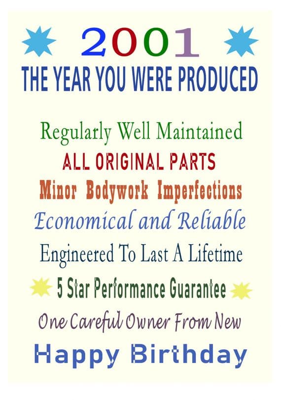 2001 The Year You Were Produced