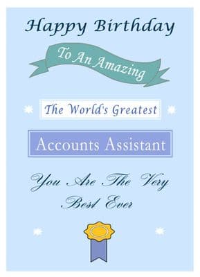 Account's Assistant - Birthday Card