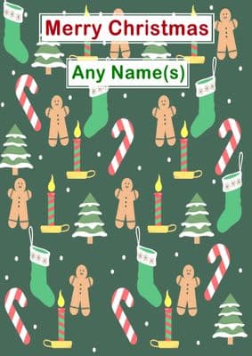 Add A Name Christmas - Candy Canes