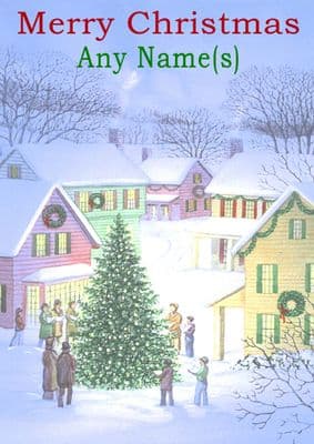 Add A Name Christmas - Carol Singers By tree