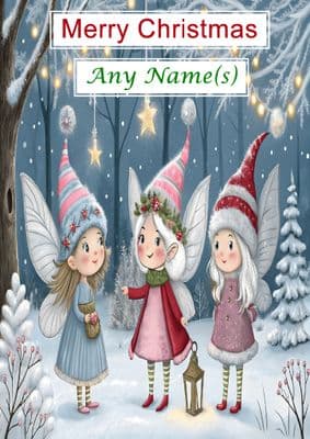 Add A Name Christmas - Christmas Fairies