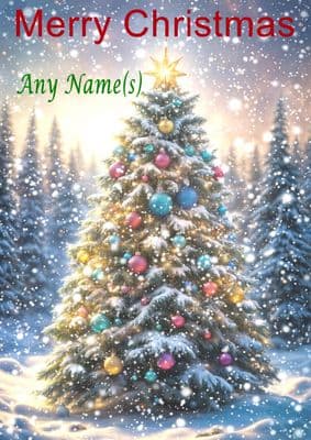 Add A Name Christmas - Christmas Tree