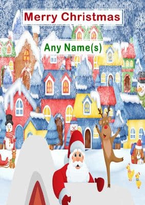 Add A Name Christmas - Colourful Village