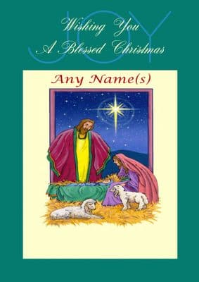Add A Name Christmas - Nativity Scene