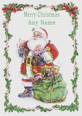 Add A Name Christmas - Santa and Sack