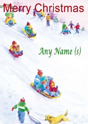 Add A Name Christmas - Sledging