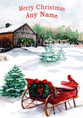 Add A Name Christmas - Sleigh