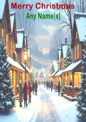 Add A Name Christmas - Street Scene