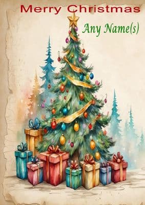 Add A Name Christmas - Traditional Tree