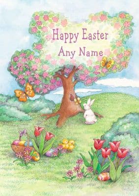 Add A Name Easter-Easter Garden