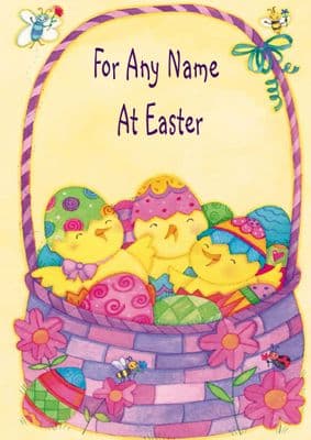 Add A Name Easter-Egg Chicks