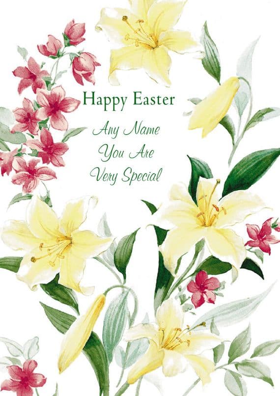 Add A Name Easter-Lilies