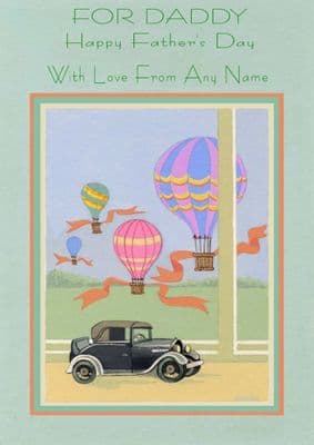 Add A Name Father's Day-Classic Car