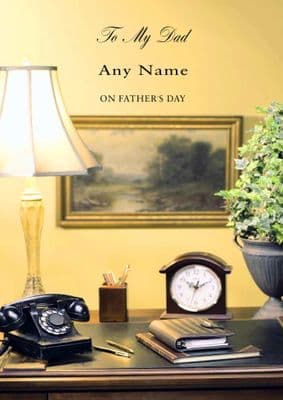 Add A Name Father's Day-Father's Desk