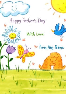 Add A Name Father's Day-Smiling Faces