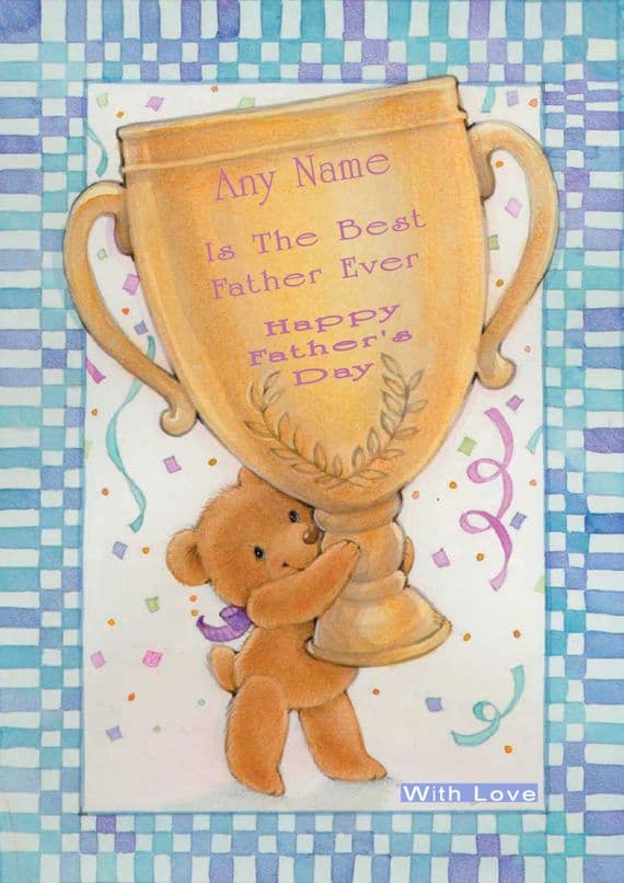 Add A Name Father's Day-Trophy For Dad