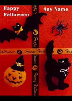 Add A Name Halloween Black Animals