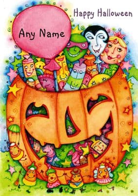 Add A Name Halloween Pumpkin