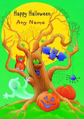 Add A Name Halloween tree
