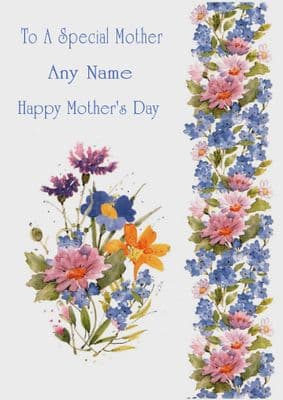 Add A Name Mother's Day-Floral Cascade