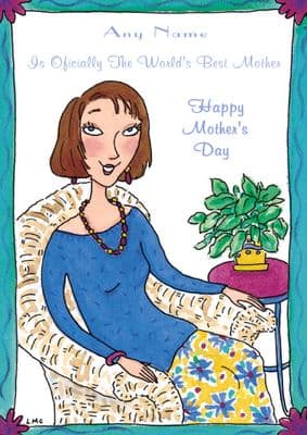 Add A Name Mother's Day-Mother In Chair