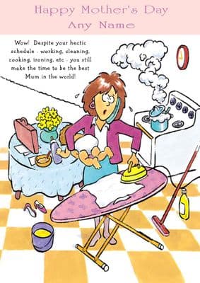 Add A Name Mother's Day-Mother's Housework