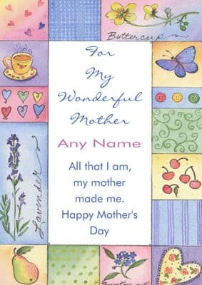Add A Name Mother's Day-Pastel Frame