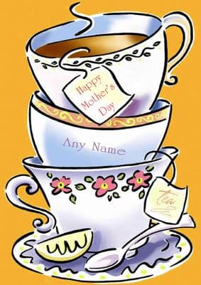 Add A Name Mother's Day-Tea With Mother