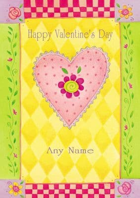 Add A Name Valentine-Colourful Heart
