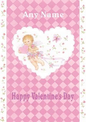 Add A Name Valentine-Pink Cupid