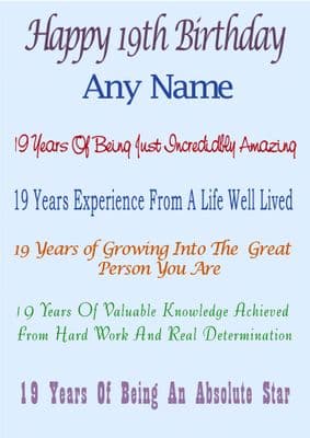 Age 19 Absolute Star
