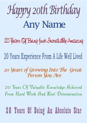 Age 20 Absolute Star