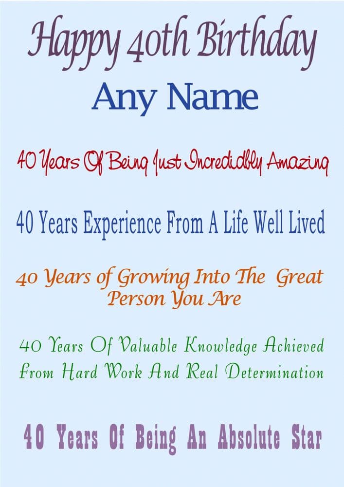 Age 40 Absolute Star