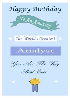 Analyst - Birthday Card