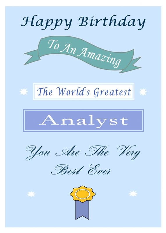 Analyst - Birthday Card