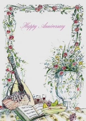 Anniversary - Urn and Flowers