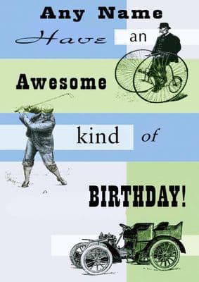 Antiques Birthday Card
