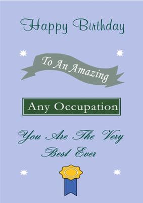 Any Occupation - Birthday Card